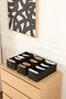 8 Compartment Black Wardrobe Drawer Accordion Folding Socks Clothing Laundry Organizer Organizer - 6