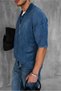 Men's Polo Neck Regular Fit Knitwear T-Shirt Dark Blue - 6