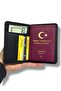 2-Pack Premium Leather Passport Cover Travel Wallet Stylish, Durable, Lightweight Black Color - 5