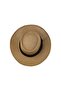 Men's Straw Fedora Hat with Tape Detail Y24750-02 Beige - 2