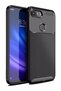 Case for Xiaomi Mi 8 Carbon Pattern Lux  Silicone Black + Ghost Screen Protector