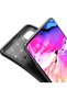 Case for Galaxy A51 Carbon Patterned Lux  Silicone Navy Blue + Full Screen Protector - 4