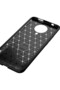 Case for Xiaomi Poco F2 Pro Case Carbon Patterned Lux  Silicone Navy Blue + Nano Screen Protector - 3