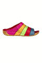 Datça- Multicolored Genuine Leather Slippers - 3