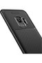 جراب لهاتف Galaxy J4 بنمط كربون Lux Negro سيليكون بني + واقي شاشة كامل - 3