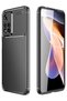 حافظة لهاتف Xiaomi Redmi Note 11 Pro بنمط كربون لوكس نيغرو سيليكون أسود + واقي شاشة شبح