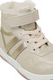 Cax Hi 4Pr Cream Girl's High Sneaker - 7