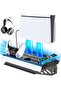 Tokluck PS5 Wall Mount - Cooling Station for PS5 Slim/Original Disc & Digital, 3 Levels Fan, Control - 2