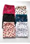 100% Cotton Women's Patterned High Waist 6-Piece Bato Panties - 4