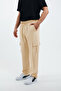 Cushy Cool Men's Oversize Loose Cut Parachute Cargo Pocket Adjustable Leg Clip Baggy Pants