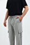 Cushy Cool Men's Oversize Loose Cut Parachute Cargo Pocket Adjustable Leg Clip Baggy Pants - 7