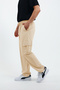 Cushy Cool Men's Oversize Loose Cut Parachute Cargo Pocket Adjustable Leg Clip Baggy Pants - 4