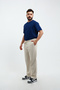Loose Men's Baggy Loose Cut Pique Basic Pants, Relaxed Cut Classic Loose Wide Leg Baggy Pants - 8