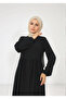 Modern Cut Relaxed Fit Black Modest Dress - 2
