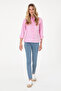 Women's Fuchsia Long Sleeve Basic Shirt 50298089 -Vr023 - 4