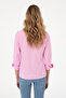 Women's Fuchsia Long Sleeve Basic Shirt 50298089 -Vr023 - 5