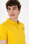 Men's Slim Fit Polo Neck Yellow Basic T-Shirt 50298011-Vr094 - 2