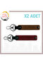 01 Adana Souvenir Special for Your Name, Meaningful Keychain Set for Your Loved Ones, Light Brown-Claret Red
