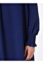 Plus Size Sleeve Pleated Aerobin Dress - Dark indigo - Alia - 5