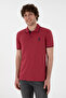 Men's Slim Fit Polo Neck Cherry Basic T-Shirt 50305980-Vr223 - 4