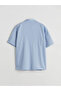 LCW Jeans Indigo Relaxed Fit Short Sleeve Men's Jean Shirt - 2