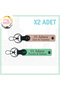 Puppy Mouth-Green, Name Written Adana Souvenir Gift for Loved Ones Stylish and Original Keychain Set