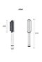 White Hair Straightening Brush, Reduces Frizz, 27x3cm, Suitable for All Hair Types, Blow-Drying - 3