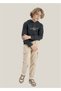 Boy's Cargo Pocket Waist Lace Elastic Leg Jogger Gabardine Trousers - 3