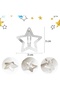 10-Pack Star Snap Buckle Silver - Star Snap Buckle Metal - Y2K Star Buckle - 6