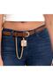 Chain Dangle Women's Belt, Jacket Belt, Pantalon Belt, Dress Belt, Shirt Belt