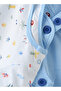 Boys' Light Blue Cotton Romper & Printed T Shirt Set - 4