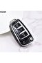 Audi Q5 Key Case Glossy Black Silver - 2