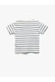 Crab Embroidery Detailed Short Sleeve Crew Neck Cotton T-Shirt - 2