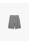 Belted Bermuda Striped Shorts with Pocket Detail - 2