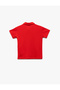 Cotton Short Sleeve Polo Neck Embroidered T-Shirt - 2