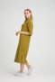 Alexandergardi̇ Cord Zipper Detail Shirt Collar Dress (B23-00108) - 4