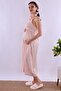 Effortt Powder Rope Strap Maternity Maternity Nightgown - 3