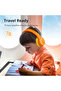 KH03 Kids Noise Cancelling Bluetooth, Safe Volume Control, Wireless Headphones Orange - 7