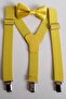 Yellow Kids Suspenders And Bow Tie Set