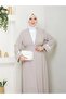 Women's Hijab Dress and Double Abaya Set - Brj - 2