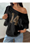 Women's Boat Neck Printed Oversize 100% Cotton T-Shirt