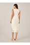 All-Over Lace Sleeveless Bodycon Midi Dress - 5