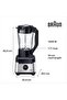 Power Blender 7, 1400W, 10 Speeds, 9 Food Programs, Smoothie program,1.7L Capacity, 10 Speed - 4
