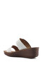 407073.Z5Fx White Women's Wedge Heel Slippers - 3