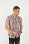 Gray Color Patterned Viscose Men's Shirt - 2