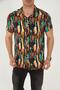Orange Color Patterned Viscose Men's Shirt - 6