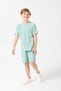 Boy's Top and Bottom Suit Knitwear Summer Crew Neck - Shorts - 100% Cotton - 2