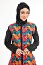 Hijab Clothing Zippered Waist Tie Hijab Swimsuit - 4