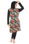 Hijab Clothing Zippered Waist Tie Hijab Swimsuit - 3