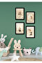 4 Pieces Frame Look Fairytale Wall Decor Painting Set for Kids Room - 3